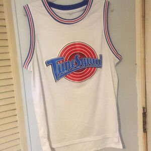 Tune Squad White Basketball Jersey Top